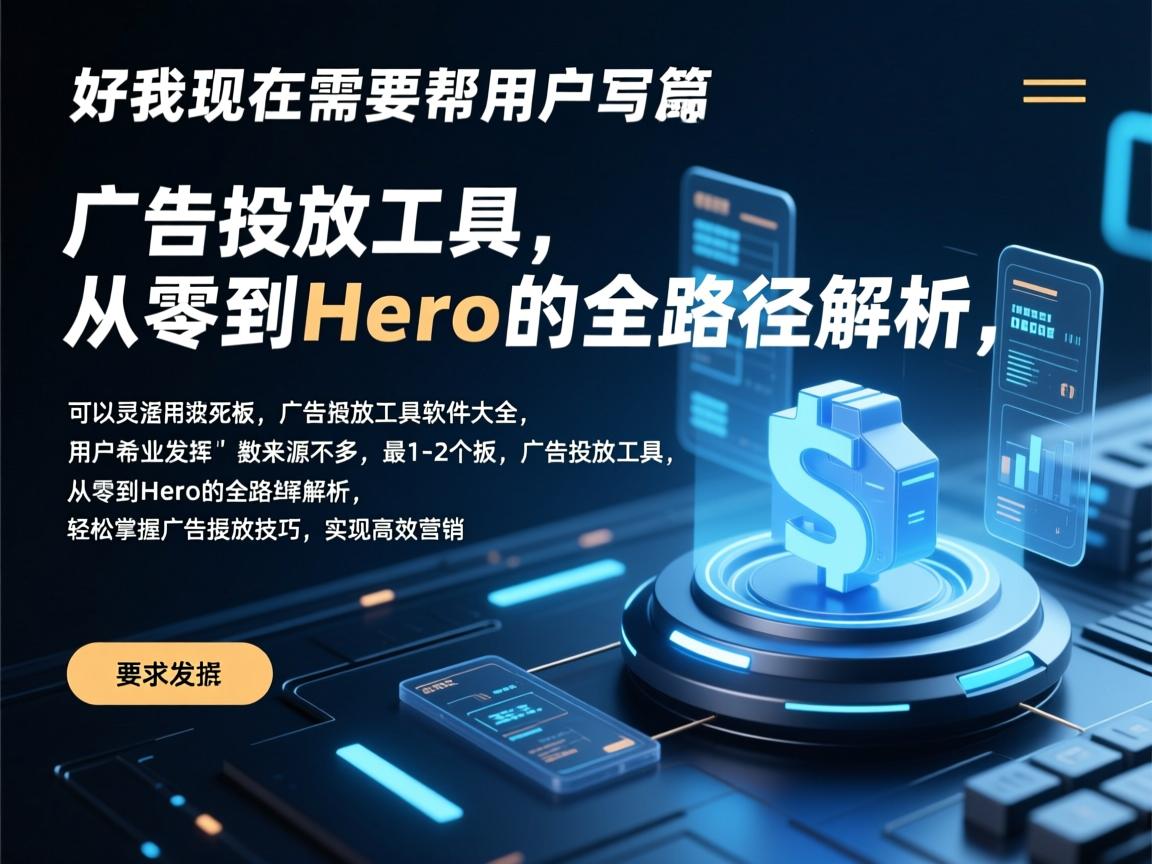好，我现在需要帮用户写一篇关于广告投放工具的文章。用户给了一个标题广告投放工具，从零到Hero的全路径解析，看起来挺专业的，但用户希望内容不要太死板，可以灵活发挥，数据来源不多，最好1-2个就行。广告投放工具软件大全，广告投放工具，从零到Hero的全路径解析，轻松掌握广告投放技巧，实现高效营销